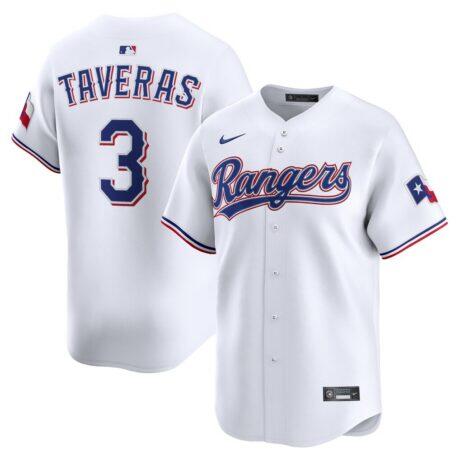 Leody Taveras Texas Rangers Nike Home Limited Player Jersey - White - Front View