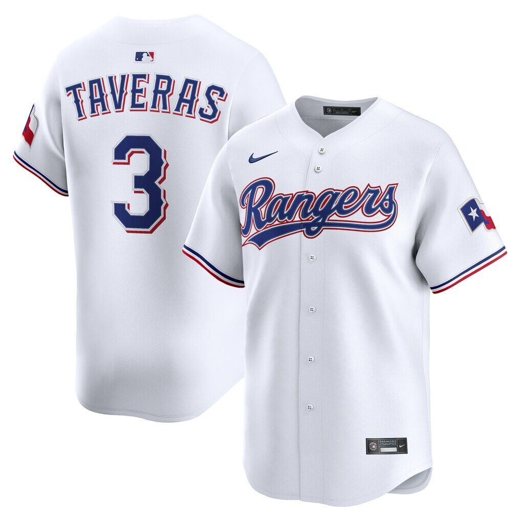 Leody Taveras Texas Rangers Nike Home Limited Player Jersey