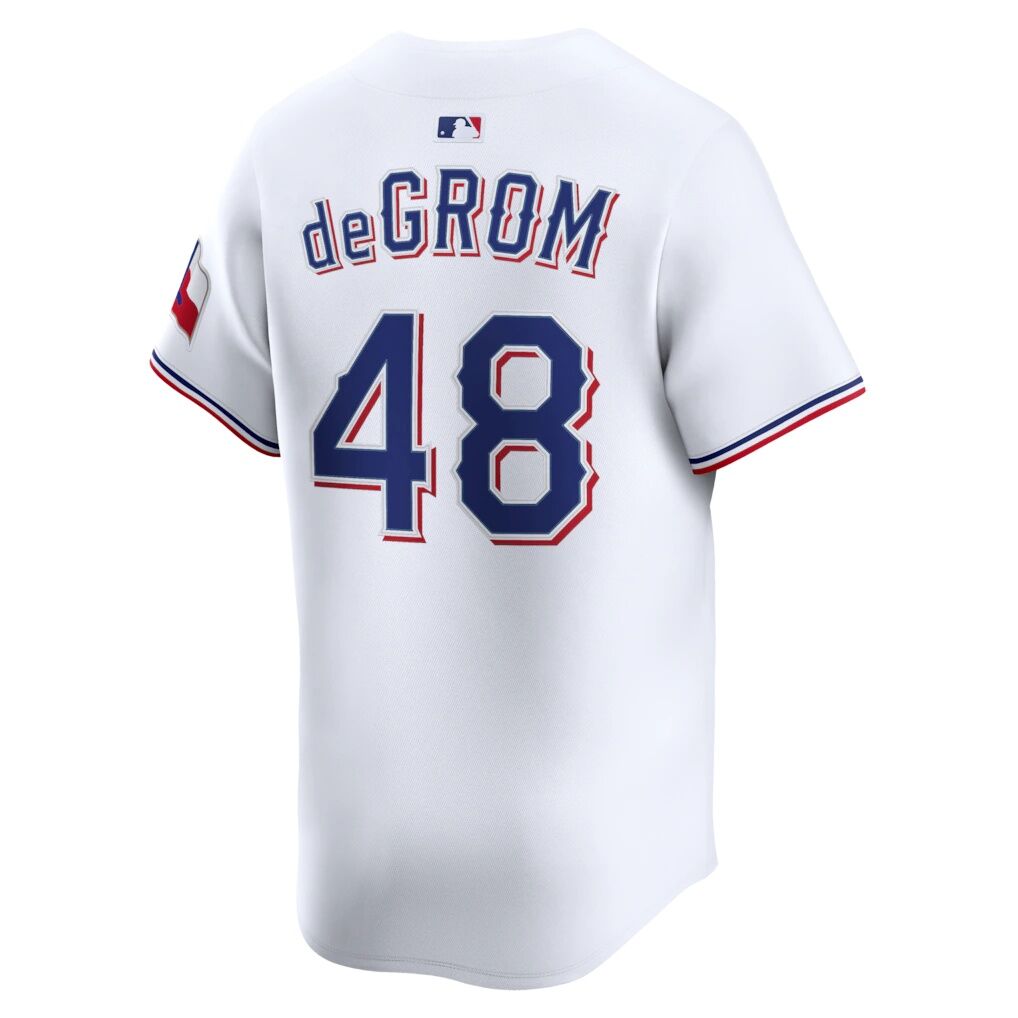 Jacob deGrom Texas Rangers Nike Home Limited Jersey