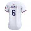 Josh Jung Texas Rangers Nike Women's Home Limited Player Jersey - White - Detail View
