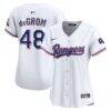 Jacob deGrom Texas Rangers Nike Women's Home Limited Player Jersey - White - Front View