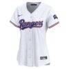Jacob deGrom Texas Rangers Nike Women's Home Limited Player Jersey - White - Side View