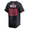James Wood Washington Nationals Nike Alternate Limited Player Jersey - Navy - Alt2