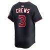 Dylan Crews Washington Nationals Nike Alternate Limited Jersey - Navy - Detail View