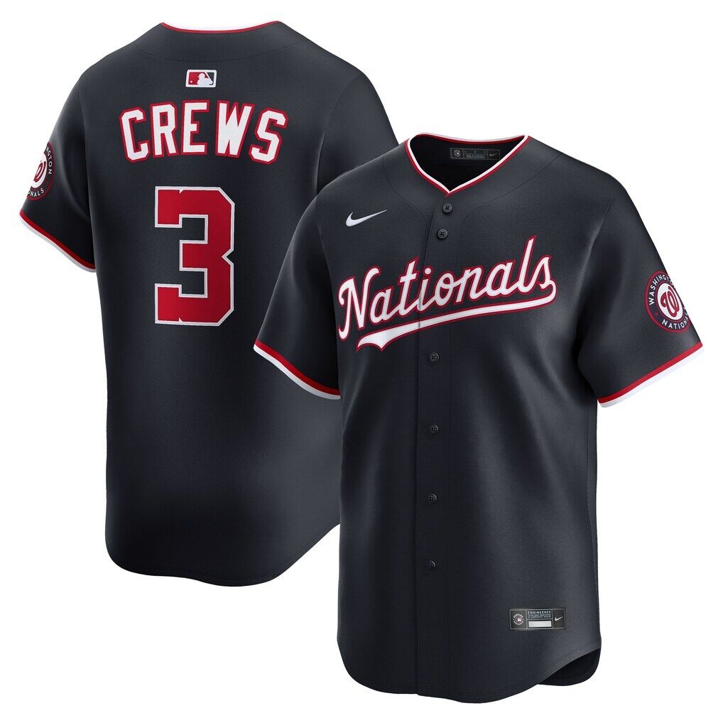 Dylan Crews Washington Nationals Nike Alternate Limited Jersey