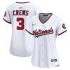 Dylan Crews Washington Nationals Nike Women's Home Limited Player Jersey - White - Front View