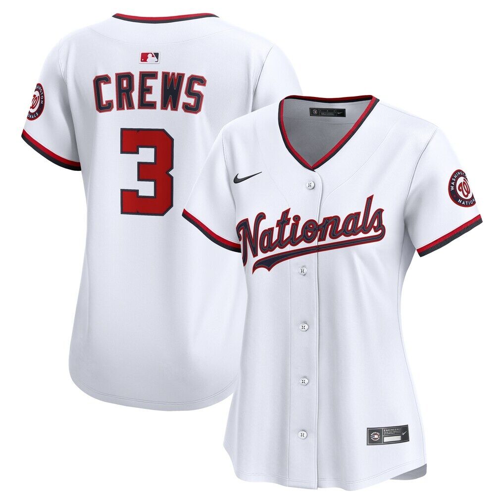 Dylan Crews Washington Nationals Nike Women’s Home Limited Player Jersey