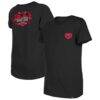 D.C. United New Era Girls Youth Bubble Heart T-Shirt - Black - Front View