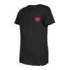 D.C. United New Era Girls Youth Bubble Heart T-Shirt - Black - Side View
