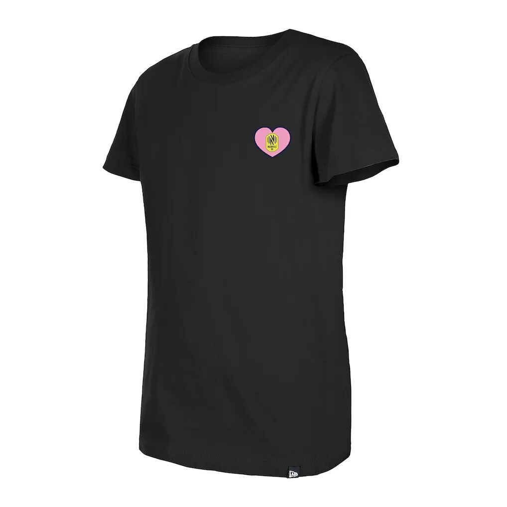 Nashville SC New Era Girls Youth Bubble Heart T-Shirt