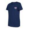 New York City FC New Era Girls Youth Bubble Heart T-Shirt - Navy - Side View
