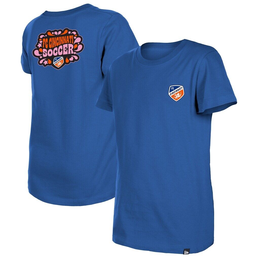 FC Cincinnati New Era Girls Youth Bubble Heart T-Shirt