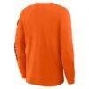 Anaheim Ducks Fashion7 Goal Crease Legacy Long Sleeve T-Shirt - Orange - Detail View