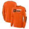 Anaheim Ducks Fashion7 Goal Crease Legacy Long Sleeve T-Shirt - Orange - Front View