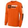Anaheim Ducks Fashion7 Goal Crease Legacy Long Sleeve T-Shirt - Orange - Side View