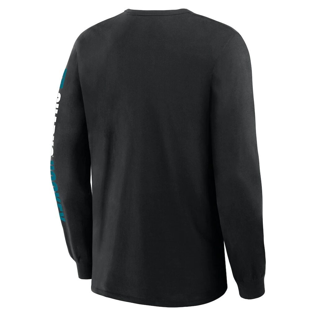 San Jose Sharks Fashion7 Goal Crease Legacy Long Sleeve T-Shirt