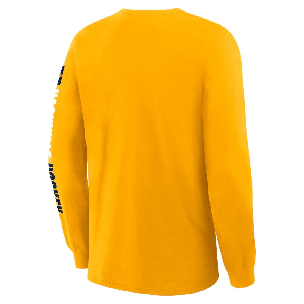 Nashville Predators Fashion7 Goal Crease Legacy Long Sleeve T-Shirt