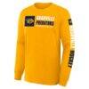 Nashville Predators Fashion7 Goal Crease Legacy Long Sleeve T-Shirt - Gold - Side View