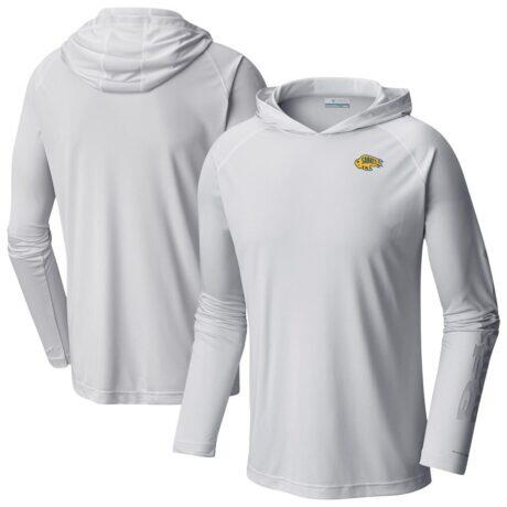 Buffalo Sabres Columbia Terminal Tackle Omni-Shade Raglan Pullover Hoodie - White - Front View