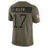 Josh Allen Buffalo Bills Nike 2025 Salute to Service Limited Jersey - - Detail View