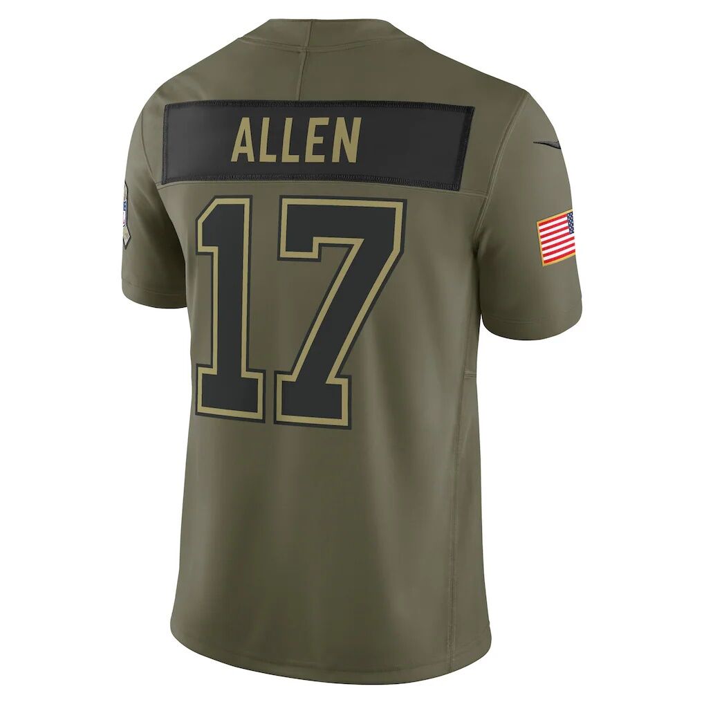 Josh Allen Buffalo Bills Nike 2025 Salute to Service Limited Jersey - Olive