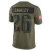 Saquon Barkley Philadelphia Eagles Nike 2025 Salute to Service Limited Jersey - - Detail View