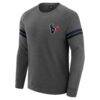 Houston Texans J. Palmer Players Lounge Raglan Tri-Blend Sweatshirt - - Side View
