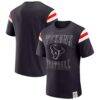 Houston Texans Darius Rucker Collection by Fashion7 Football Stripe Sleeve T-Shirt - Navy - Front View
