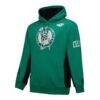 Boston Celtics Mitchell & Ness Hardwood Classics Team Origins Fleece Pullover Hoodie - - Side View