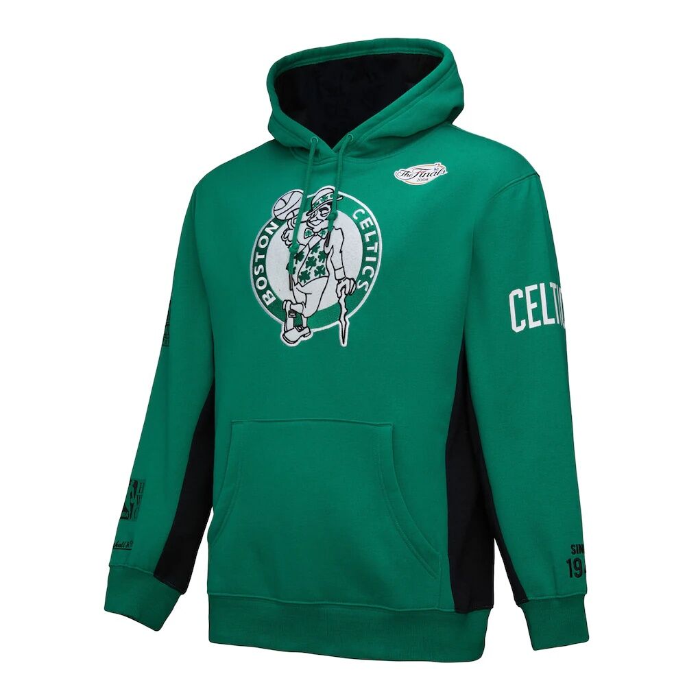 Boston Celtics Mitchell & Ness Hardwood Classics Team Origins Fleece Pullover Hoodie – Kelly Green