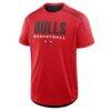 Chicago Bulls Fanatics Inbound Pass Play Practice T-Shirt - Red - Back View