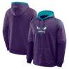 Charlotte Hornets Fashion7 Pick & Roll Defender Pullover Hoodie - Purple - Front View