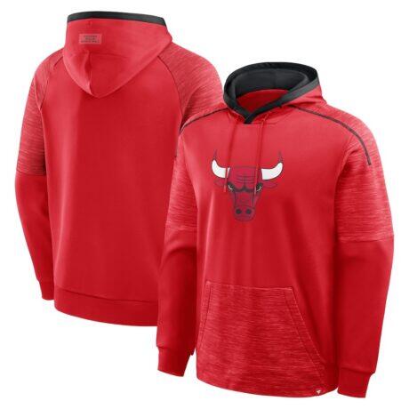 Chicago Bulls Fashion7 Pick & Roll Defender Pullover Hoodie - Red - Front View