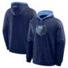 Memphis Grizzlies Fashion7 Pick & Roll Defender Pullover Hoodie - Navy - Front View