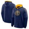 Denver Nuggets Fashion7 Pick & Roll Defender Pullover Hoodie - Navy - Front View