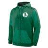 Boston Celtics Fanatics Back Door Cut Play Defender Full-Zip Hoodie - - Back View