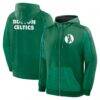 Boston Celtics Fanatics Back Door Cut Play Defender Full-Zip Hoodie - - Front View