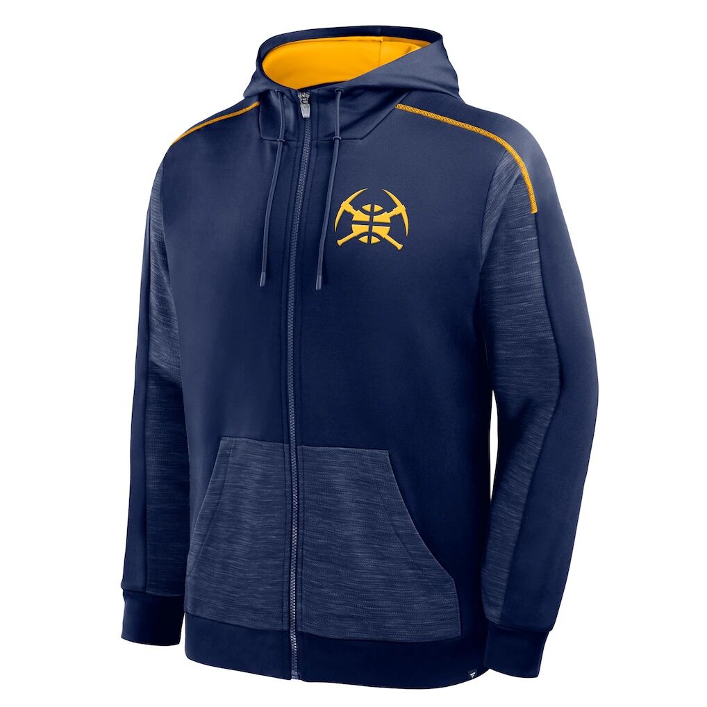 Denver Nuggets Fashion7 Back Door Cut Play Defender Full-Zip Hoodie