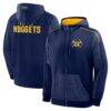 Denver Nuggets Fashion7 Back Door Cut Play Defender Full-Zip Hoodie - Navy - Front View