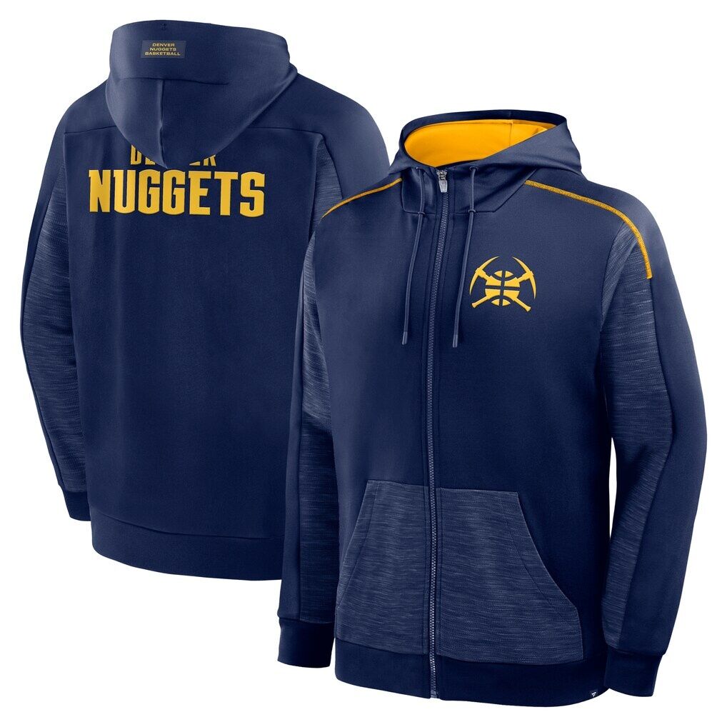 Denver Nuggets Fashion7 Back Door Cut Play Defender Full-Zip Hoodie