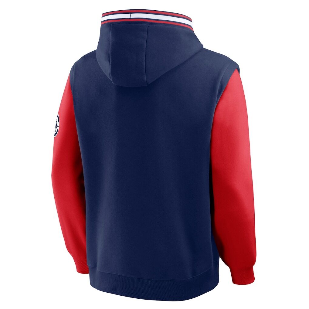 LA Clippers Fashion7 Half Court Shot Clock Fastbreak Hoodie – Navy/Red