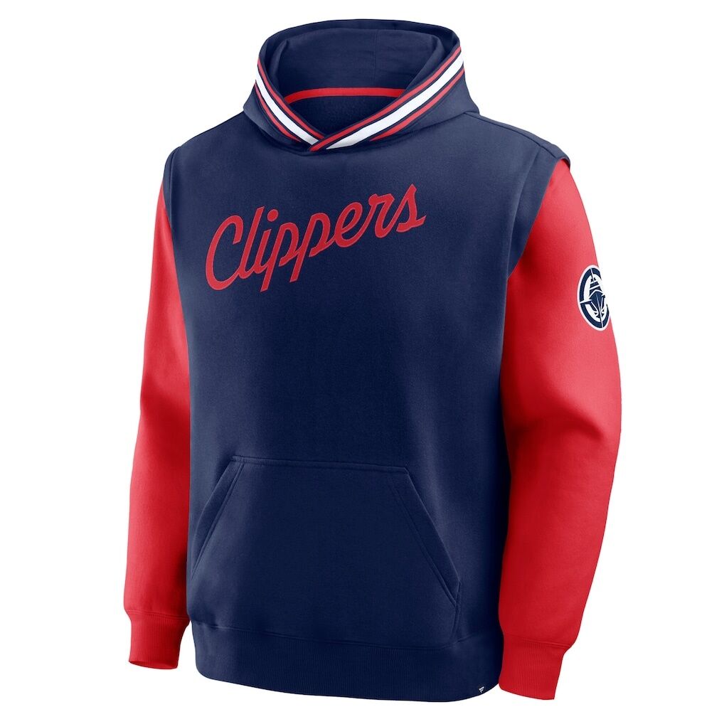 LA Clippers Fashion7 Half Court Shot Clock Fastbreak Hoodie – Navy/Red