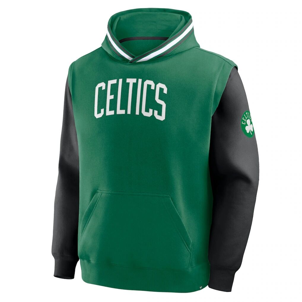 Boston Celtics Fanatics Half Court Shot Clock Fastbreak Hoodie – Kelly Green/Black