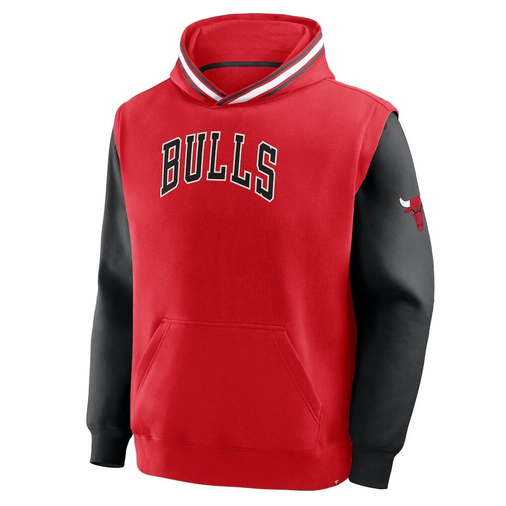 Chicago Bulls Fashion7 Half Court Shot Clock Fastbreak Hoodie – Red/Black