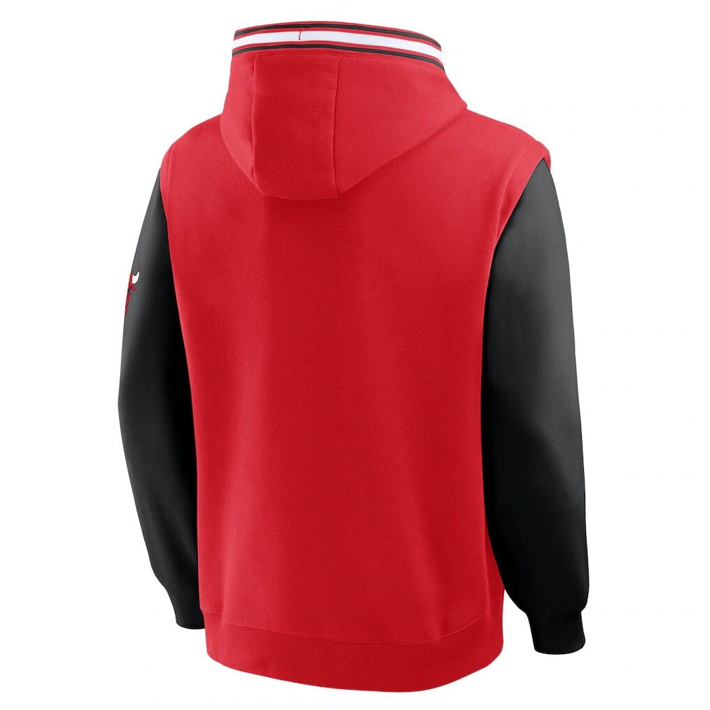 Chicago Bulls Fashion7 Half Court Shot Clock Fastbreak Hoodie – Red/Black
