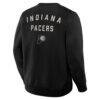 Indiana Pacers Fashion7 Crossover Collection Defensive Rotation Drill Premium Pullover Sweatshirt - Black - Detail View