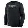 LA Clippers Fashion7 Crossover Collection Defensive Rotation Drill Premium Pullover Sweatshirt - Black - Front View