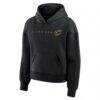 Cleveland Cavaliers Fanatics Women's Outlet Passes Pullover Hoodie - Black - Back View