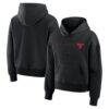 Chicago Bulls Fashion7 Women's Outlet Passes Pullover Hoodie - Black - Front View