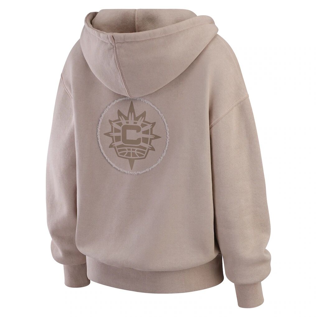 Connecticut Sun WEAR by Erin Andrews Women's Washed Pullover Crewdie - Tan